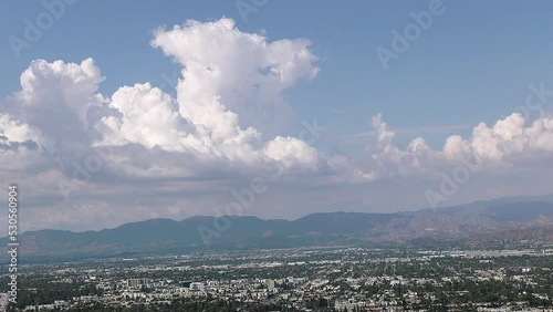 Storm Approaches valley with large clouds photo