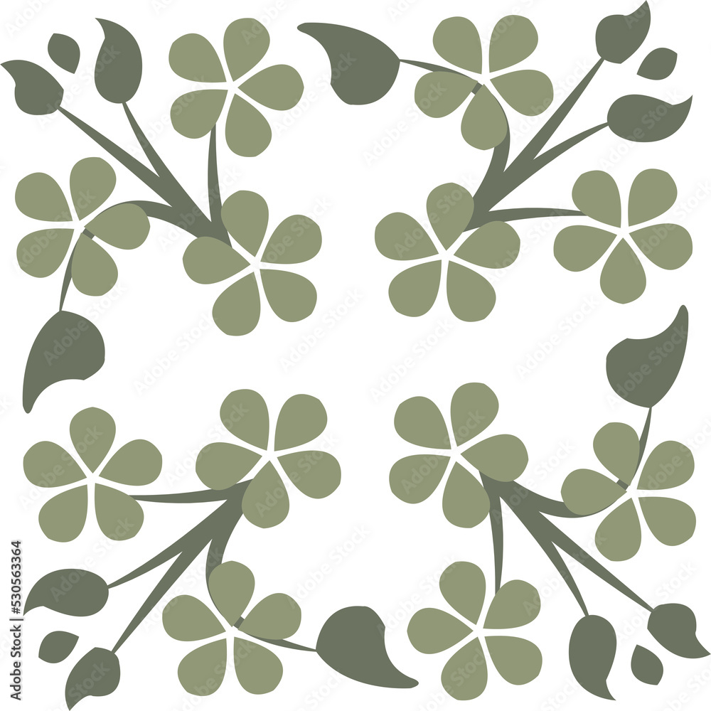 Retro ancient style pattern botanic garden plant leaf Retro ancient style pattern botanic garden plant leaf