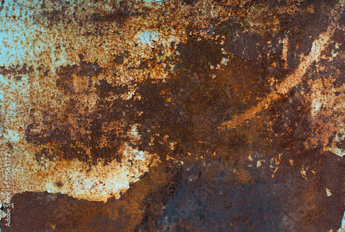 Texture of painted iron wall