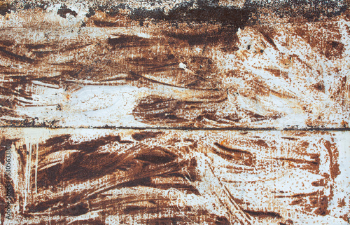 Texture of painted iron wall