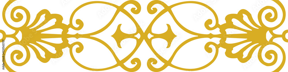 Retro ancient style pattern spiral curve cross golden frame Retro ancient style pattern spiral curve cross golden frame