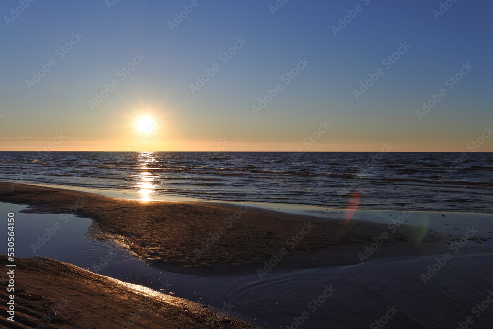 Obraz premium sunset at the beach
