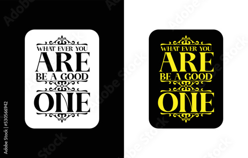 Creative typography sticker t-shirt design premium vector template