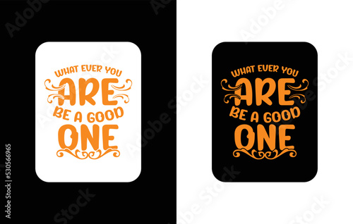 Creative typography sticker t-shirt design premium vector template