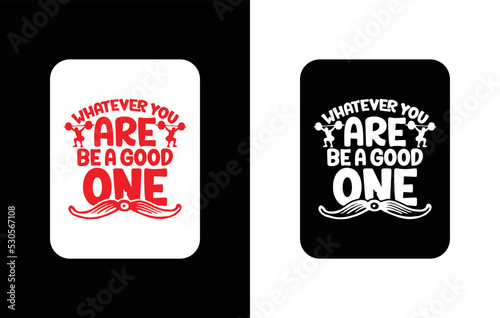 Creative typography sticker t-shirt design premium vector template