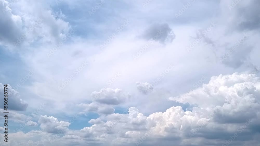 Blue sky white clouds. Puffy fluffy white clouds. Cumulus cloud cloudscape time lapse. Summer blue sky time lapse. Nature weather blue sky. White clouds background. Cloud time lapse , video loop Blue sky white clouds. Puffy fluffy white clouds. Cumulus cloud cloudscape time lapse. Summer blue sky time lapse. Nature weather blue sky. White clouds background. Cloud time lapse , video loop