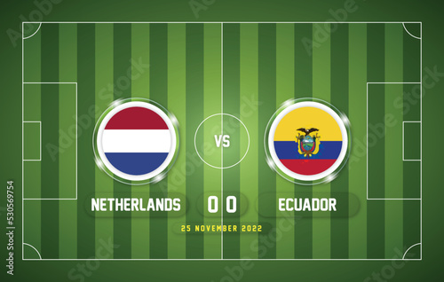 Set of Qatar football world championship group match 2022