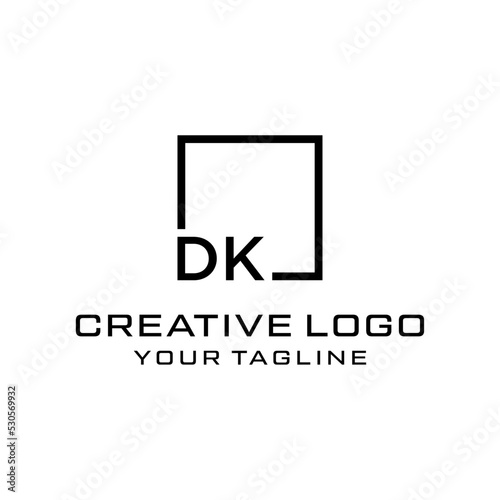 Creative letter dk logo design vektor	