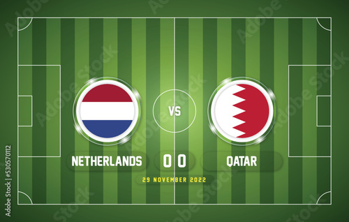 Set of Qatar football world championship group match 2022