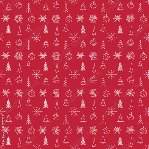 Seamless christmas pattern. New year background