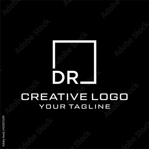 Creative letter dr logo design vektor	