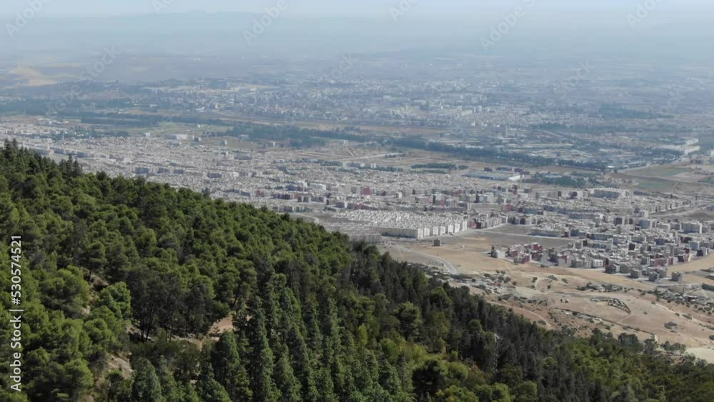 Aerial drone panoramic view of Fes or Fez in Morocco Aerial drone panoramic view of Fes or Fez in Morocco