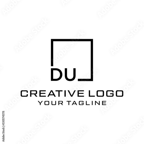 Creative letter du logo design vektor	