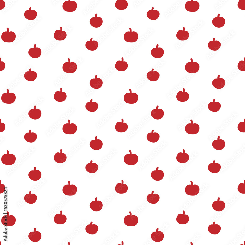 Red apples cute baby kids seamless pattern simple style Red apples cute baby kids seamless pattern simple style