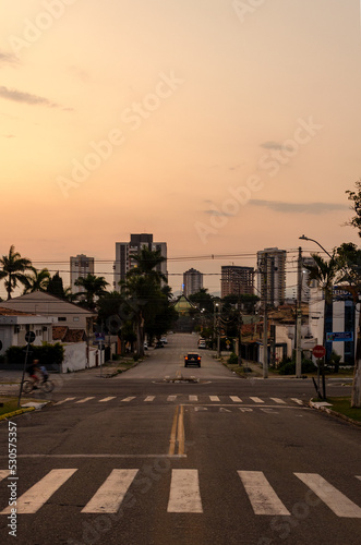 sunset on the street © Taubatex Imagens