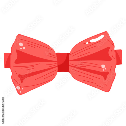 Premium flat sticker icon of bow tie 