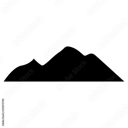 mountain scenery silhouette