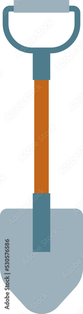 Shovel Camping Equipment icon. Vector illustration Shovel Camping Equipment icon. Vector illustration