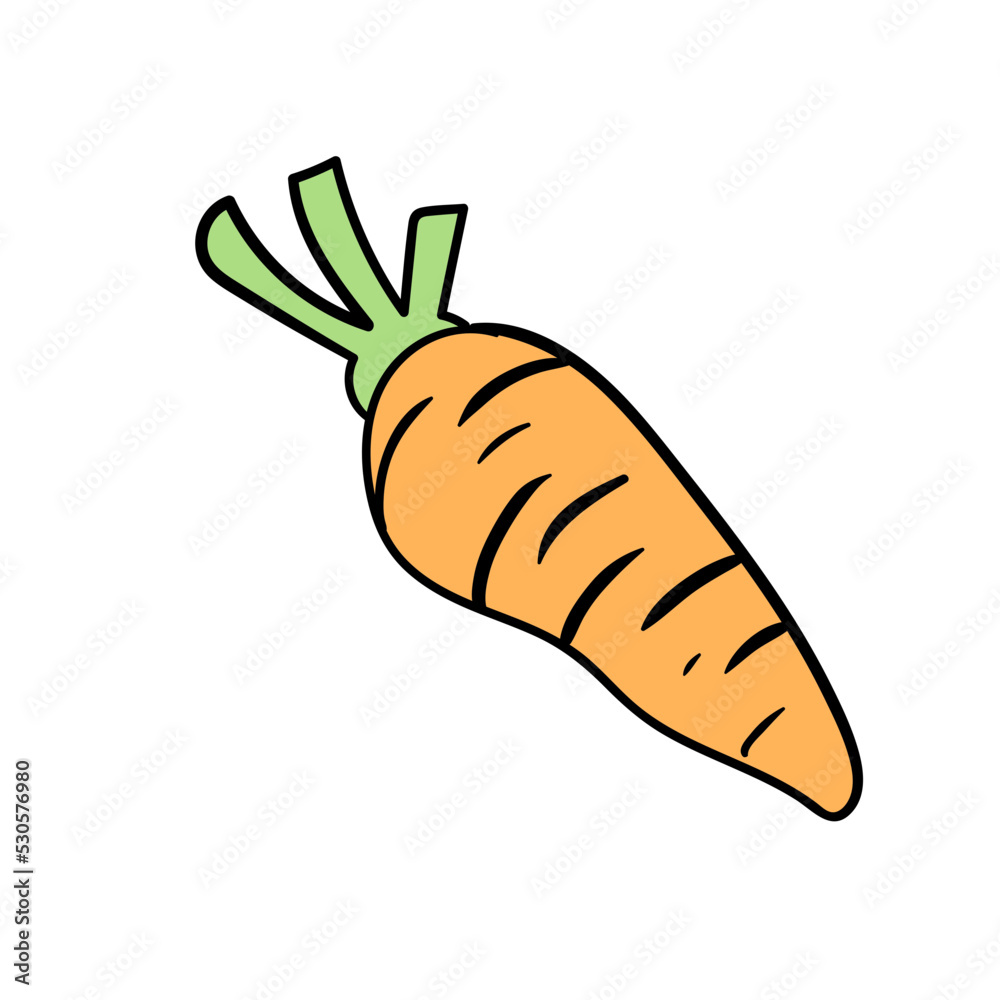 doodle vegetable set doodle vegetable set