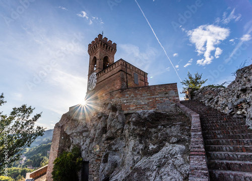 Clock tower of Brisighella, Italy photo