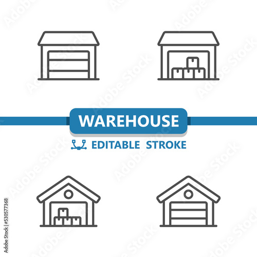 Warehouse Icons. Garage  Storage Locker  Storage Unit Icon