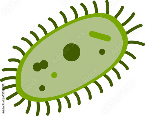Obraz na plátně Bacterium unicellular microscopic organism