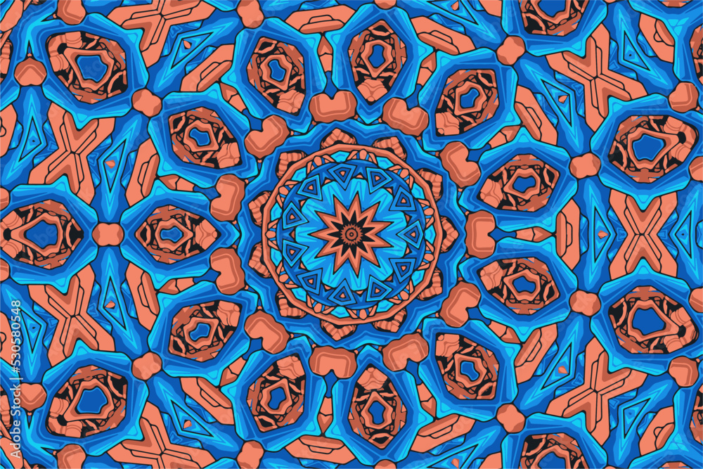 Round mandala decorative background illustration