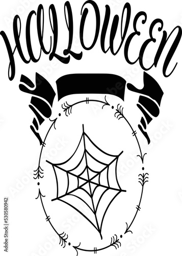 Halloween shirt design. typography. vector. printable. color changeable.