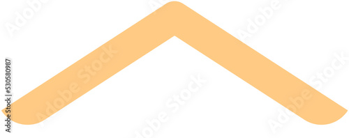 House Roof Icon Outline Isolated on White Background. Minimal House Logo Vector