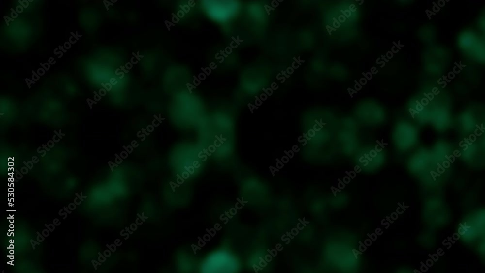 Abstract loop animation blurred blue bokeh bubble particles glow ...
