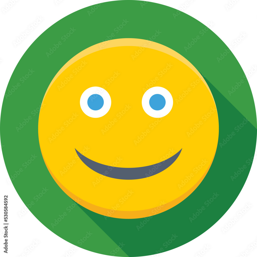 Fototapeta premium Smiley Colored Vector Icon