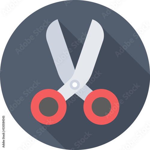 Scissor Colored Vector Icon
