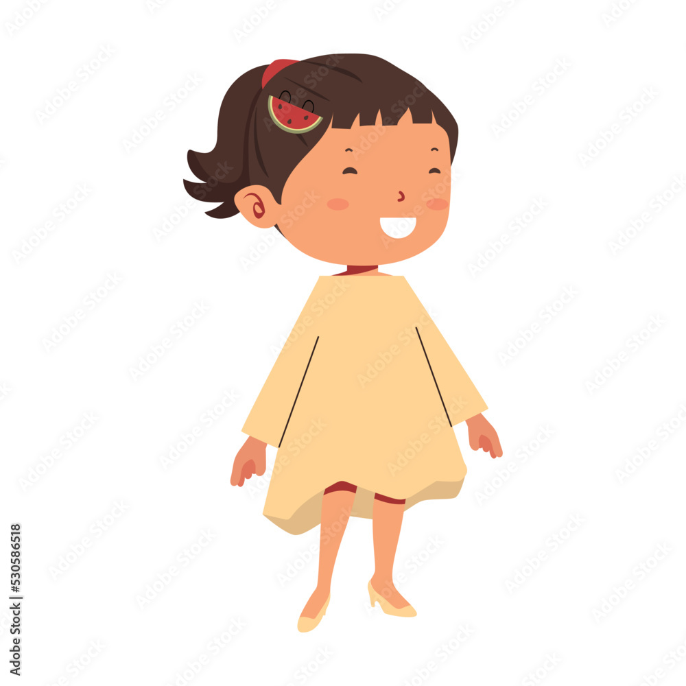 Cute Girl happy kid cartoon Cute Girl happy kid cartoon