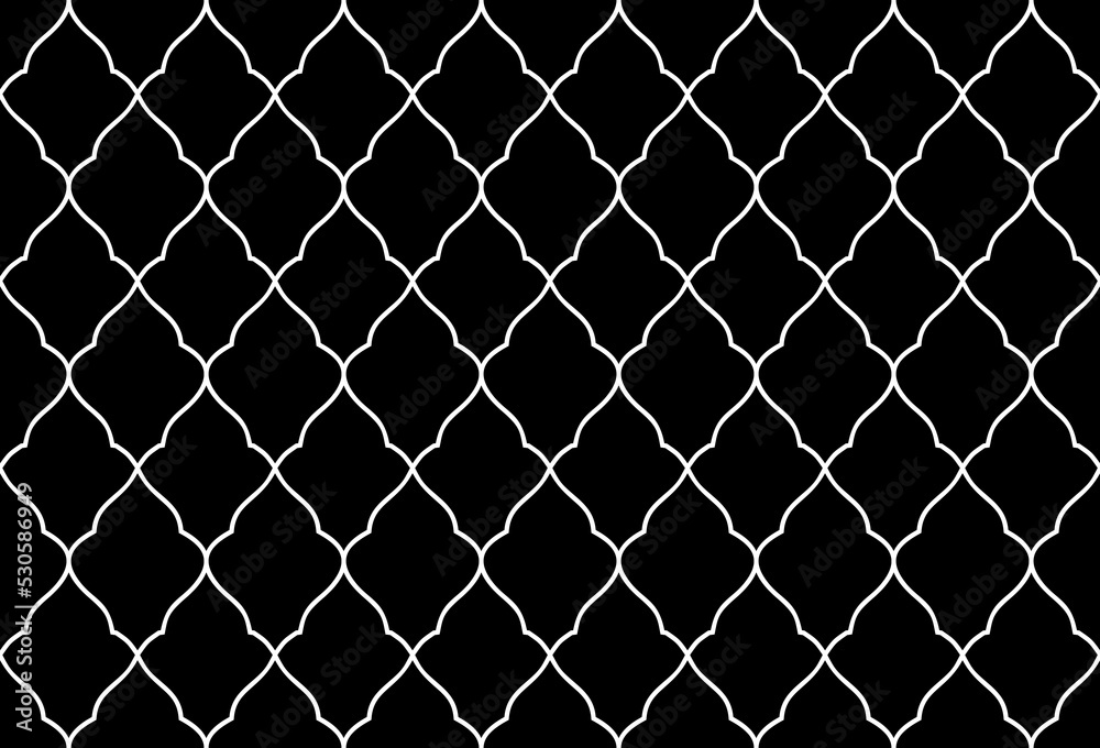 Abstract geometry pattern in Arabian style. Seamless vector background. White and black graphic ornament. Simple lattice graphic design Abstract geometry pattern in Arabian style. Seamless vector background. White and black graphic ornament. Simple lattice graphic design