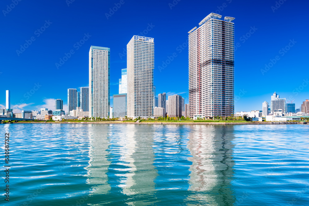 Obraz premium 東京 晴海の都市風景