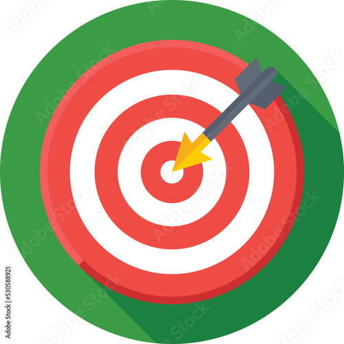 Target Colored Vector Icon
