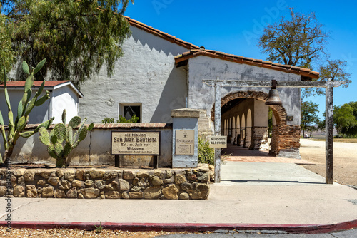 Mission San Juan Bautista in California, an old spanish mission.