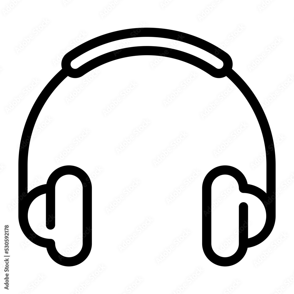 headphone line icon headphone line icon