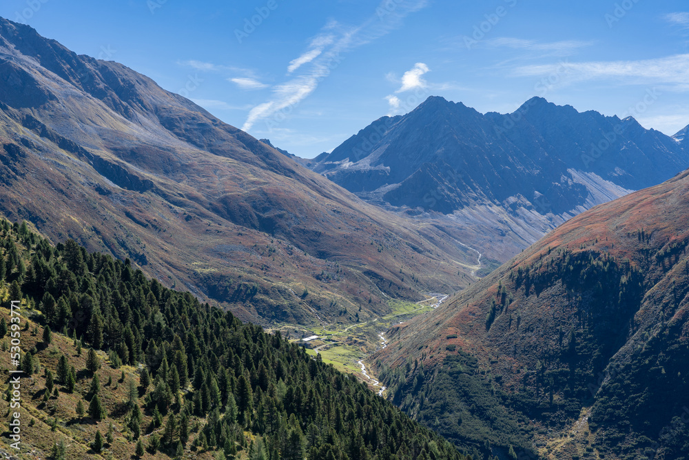 Fototapeta premium Ötztal bei Sölden im September