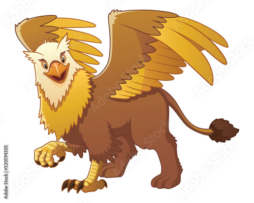 Griffin Cartoon Illustration