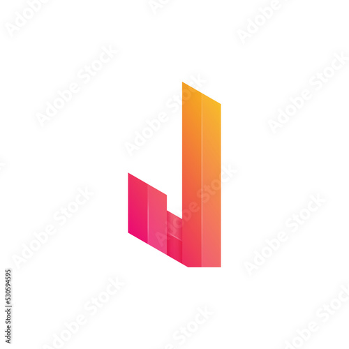 Free Download Letter J Logo Gradient Colorful Style for Company Business or Personal Branding - GFXLoad