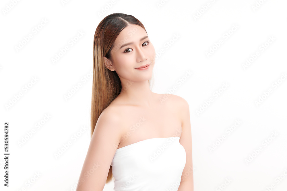 Beautiful young asian woman with clean fresh skin on white background, Face care, Facial treatment, Cosmetology, beauty and spa, Asian women portrait. Beautiful young asian woman with clean fresh skin on white background, Face care, Facial treatment, Cosmetology, beauty and spa, Asian women portrait.