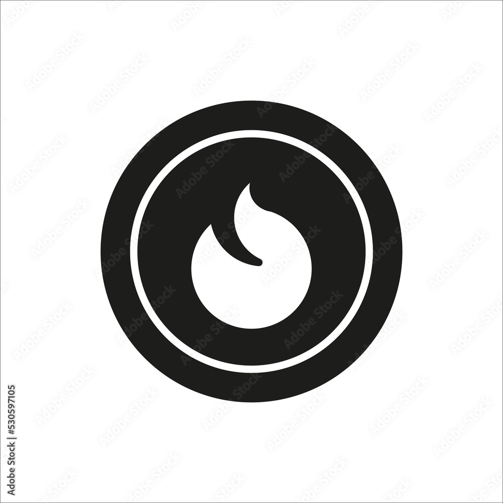 icon hot trend viral popular news on white background icon hot trend viral popular news on white background