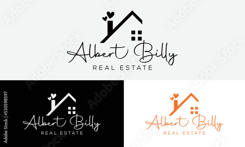 Building and Construction real estate logo design Vector template