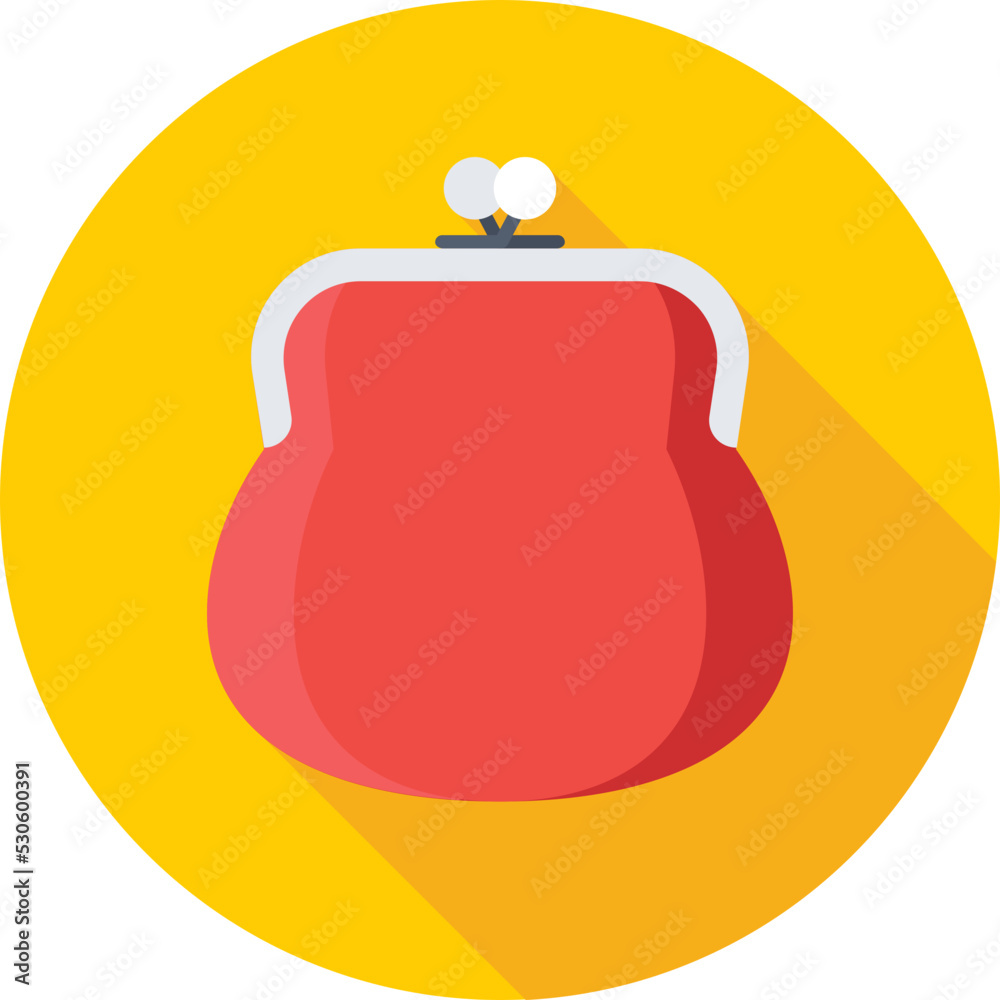 Obraz premium Clutch Bag Colored Vector Icon 