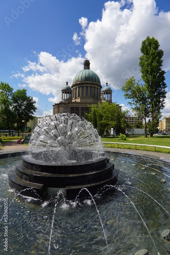 Urban public fountain  of Lodz