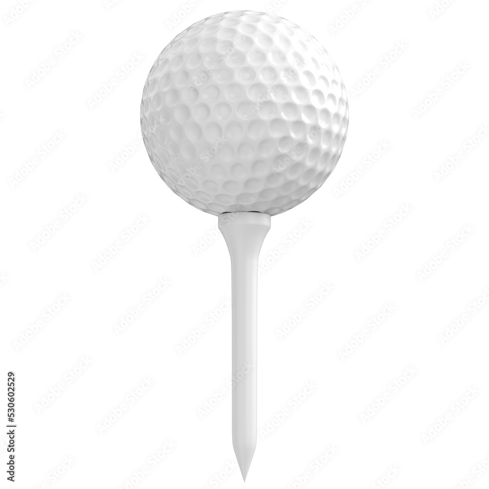 3D rendering illustration of a golf ball 3D rendering illustration of a golf ball