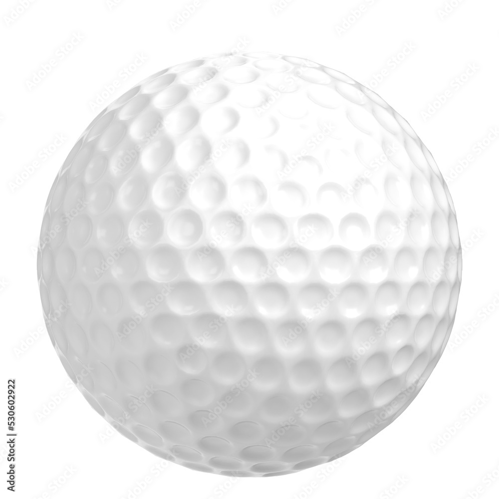 3D rendering illustration of a golf ball 3D rendering illustration of a golf ball