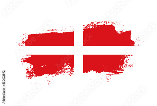 Flag of Sovereign Military Order of Malta country with hand drawn brush stroke vector illustration