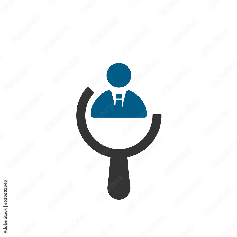 Search Job Icon, vector template Search Job Icon, vector template